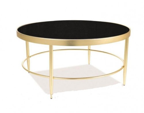 Журнальний столик Signal Mystic B Чорний/Золотий матовий